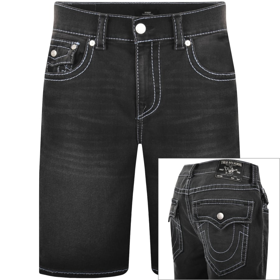 True Religion Bobby Flap Big T Shorts Black | Mainline Menswear us